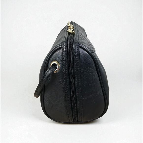 ARCHITECT FOR AMC Leather Mini Crossbody Bag Black Zip Around City Chic Travel - Picture 5 of 11